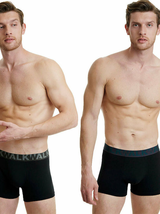 Ανδρικά Μποξεράκια Μαύρο / Γκρι / Πετρόλ 2Pack