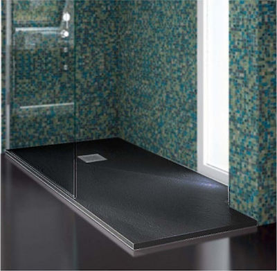 Karag Rectangular Artificial Stone Shower Ardesia Pietra 90x100x2.5cm