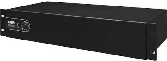 Ever ECO Pro 1200 AVR CDS 19" 2U USV 1200VA 780W mit 5 Steckdosen