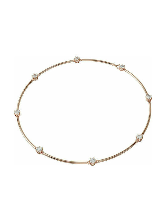 Swarovski Constella Choker with Stones with Pink Gold-Plating