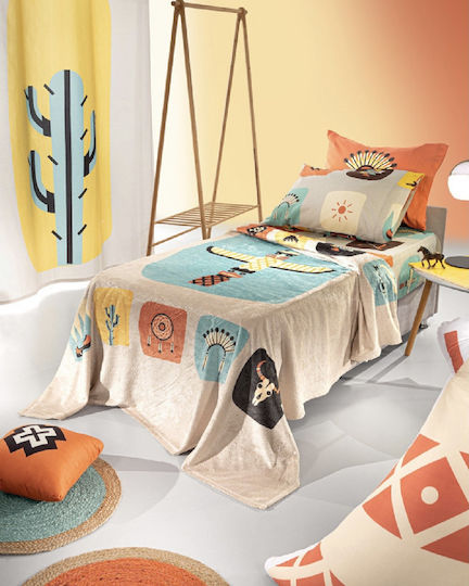 Saint Clair Decke Vlies Indian Beige 160x220cm