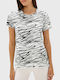 Life Γυναικείο T-shirt Animal Print Λευκό