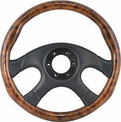 SWM Τιμόνι Αυτοκινήτου με Διάμετρο 36cm Briar Look Μαύρο/Καφέ SWM Τιμόνι Αυτοκινήτου με Διάμετρο 36cm Briar Look Μαύρο/Καφέ