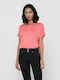 Only Damen T-Shirt Pink/Tea Rose