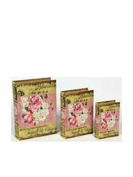 Etoile Set Cutii Decorative Din piele ecologică Colorat În formă de carte 3buc