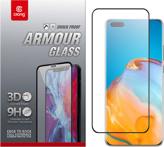 Crong 3D Armor Full Glue 3D Full Face Tempered Glass (Huawei P40 Pro) CRG-3DAG-HP40P