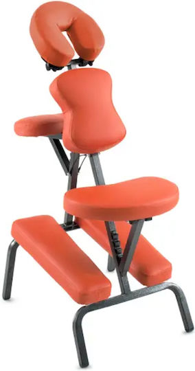 iCosmetics ICosmetics Metallic Portable Orange Massage and Physiotherapy Chair 60x19cm