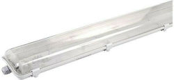 Spacelights Double-Ended Outdoor Lighting Batten T8 with 2 Slots for LED Bulbs 150cm