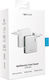 Forever Core Wall Power Bank 6700mAh με 2 Θύρες USB-A και Θύρα USB-C Λευκό