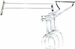 GTSA Metallic Mounted Glass Holder Rack with Length 33.5cm