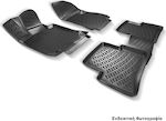 Rizline Set of Front and Rear Mats Tray Type 4pcs from Rubber for Suzuki Swift Black