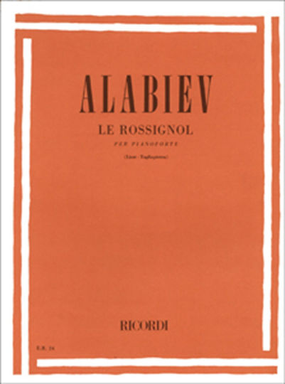 Ricordi Alabiev/Liszt - Le Rossignol per Pianoforte W003827007
