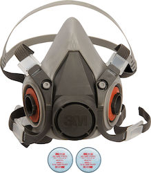 3M Mask Half Face with filters 2138 6200 Gray