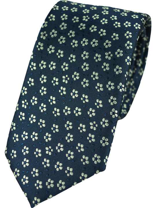 Hugo Boss Men's Tie Silk Printed In Navy Blue Colour