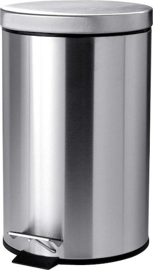 Sidirela Metallic Bathroom Basket 5lt Silver