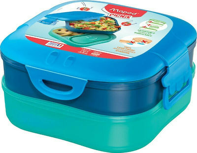 Maped Plastik Kinder Lunchset 1.4Es Blau 16.8 x 16.6 x 8.6Stück