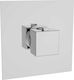Ottone Meloda Thermostatics für Dusche 2 Ausgänge Silber