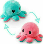 Plush Reversible Octopus Pink/Turquoise 12 cm