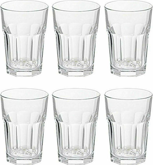 Sidirela Maroco Set of Glasses Water made of Glass 390ml 6pcs