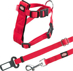 Trixie Katzenleine mit Anleitung Rotes Sicherheitsgeschirr 20-50cm Rot Breite 15mm 1294