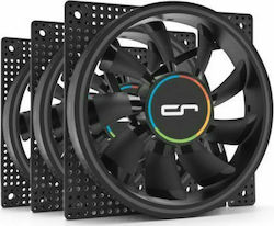 Cryorig Crona S Вентилатор за кутия 120мм 3бр Черен