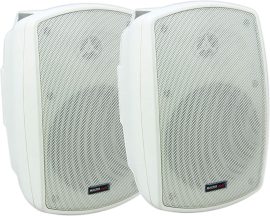 Master Audio NB400T Παθητικά Επιτοίχια Ηχεία (Ζεύγος) 12.6x12.7x19.5εκ. Λευκά