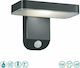 Trio Lighting Esquel Wall Mounted Solar Light 4.5W 290lm Warm White 3000K with Photocell IP44 18cmx12cmcm