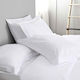 Sprintzio Hotelbettlaken Weiß Doppel 240x280cm Baumwolle und Polyester 1Stück