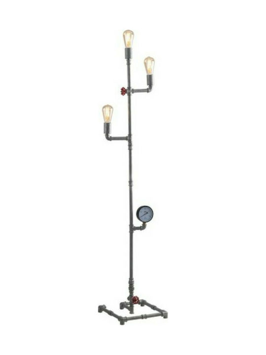 Fan Europe Amarcord Vintage Φωτιστικό Δαπέδου Υ159xΜ31εκ. με Ντουί για Λαμπτήρα E27 Γκρι