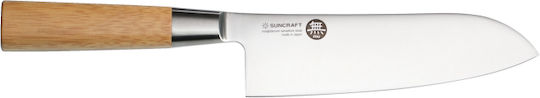 Senzo Suncraft Bamboo Messer Santoku aus rostfreiem Stahl 16.7cm