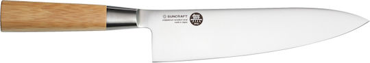 Senzo Suncraft Bamboo Cuțit Chef din Oțel Inoxidabil 20cm