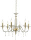 Ondaluce Kronleuchter 6xE14 mit Kerzen Transparent LP.FIAMMA/6