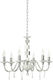 Ondaluce Chandelier Candlestick 6xE14 White LP.LIVIA/6BL