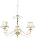 Ondaluce Πολυέλαιος 3xE14 Ø72cm με Καπέλα Λευκός LP.2190/3