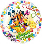 Μπαλόνι Foil Γενεθλίων Στρογγυλό Mickey & Friends Party Πολύχρωμο 46εκ.