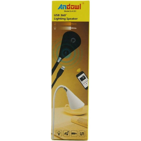 Andowl Επαναφορτιζόμενο LED Φωτιστικό Ασφαλείας με Τροφοδοσία Μπαταρίας