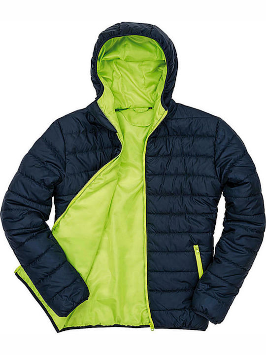 Result Herren Winter Jacke Puffer Navy Yellow