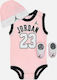 Jordan Jordan Bodysuit Baby Bodysuit Set Sleeveless Pink