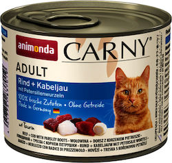 Animonda Carny Adult Wet Food for Adult Cats In Can with Beef / Fish 1pc 200gr