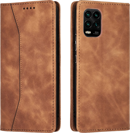 Bodycell PU Leather Портмоне Изкуствена кожа Кафяв (Xiaomi Mi 10 Lite)