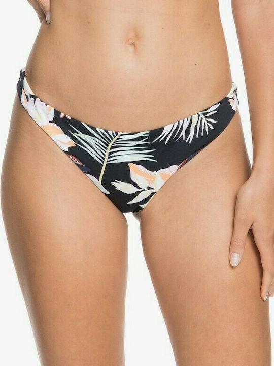 Roxy Printed Beach Classics Bikini Brazilia Negru