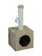 Pet Interest Cube Cat Tree Scratching Post Cat Trees Beige 31x31x67cm