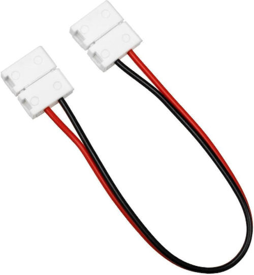 GloboStar Connector for LED Strips Doppel 10mm 15cm für LED-Streifen 7,2W & 14,4W 70732