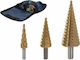 Set 3 Burghie Conice Din Titan Pentru Metal