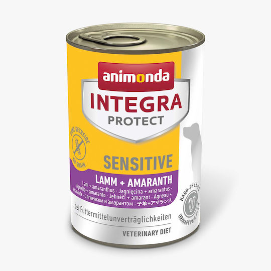 Animonda Integra Protect Sensitive Wet Food Dogs in Cans Diet with Lamb Gluten-Free 400gr