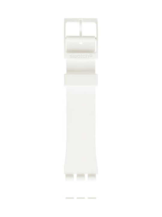 Swatch Gummi-Armband Weiß 17mm