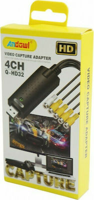 Andowl Q-HD32 Video Capture for Laptop / PC USB-A