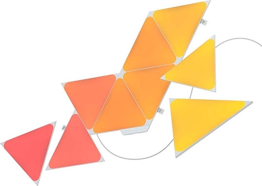 Nanoleaf Smart Lămpi Decorative Pentru Masă Shapes Triunghiuri LED RGB Hexagon 9 Bucăți