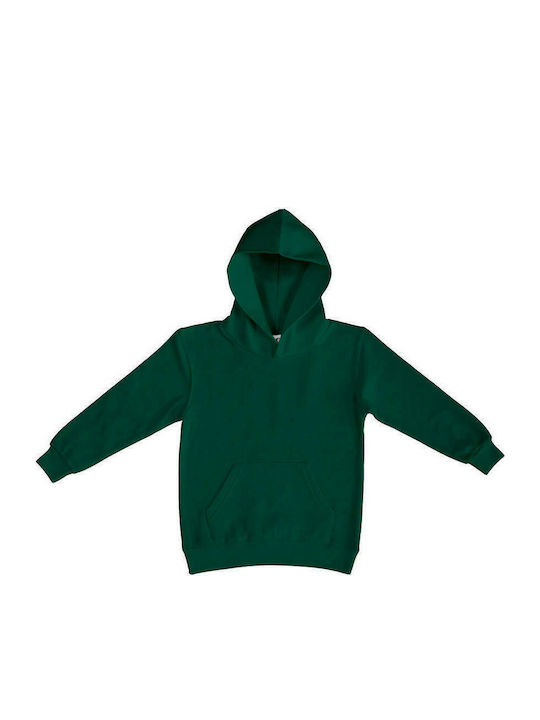 SG Детски суитчър с качулка и джобове Зелен Hooded Sweatshirt SG27K 27852-540