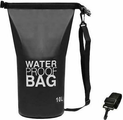 Wasserdichte Tasche Umhängetasche mit einer Kapazität von 10 Litern Schwarz